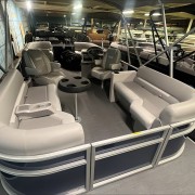 2025 Godfrey EX2286SBX Triple Pontoon Boat- Navy/Silver